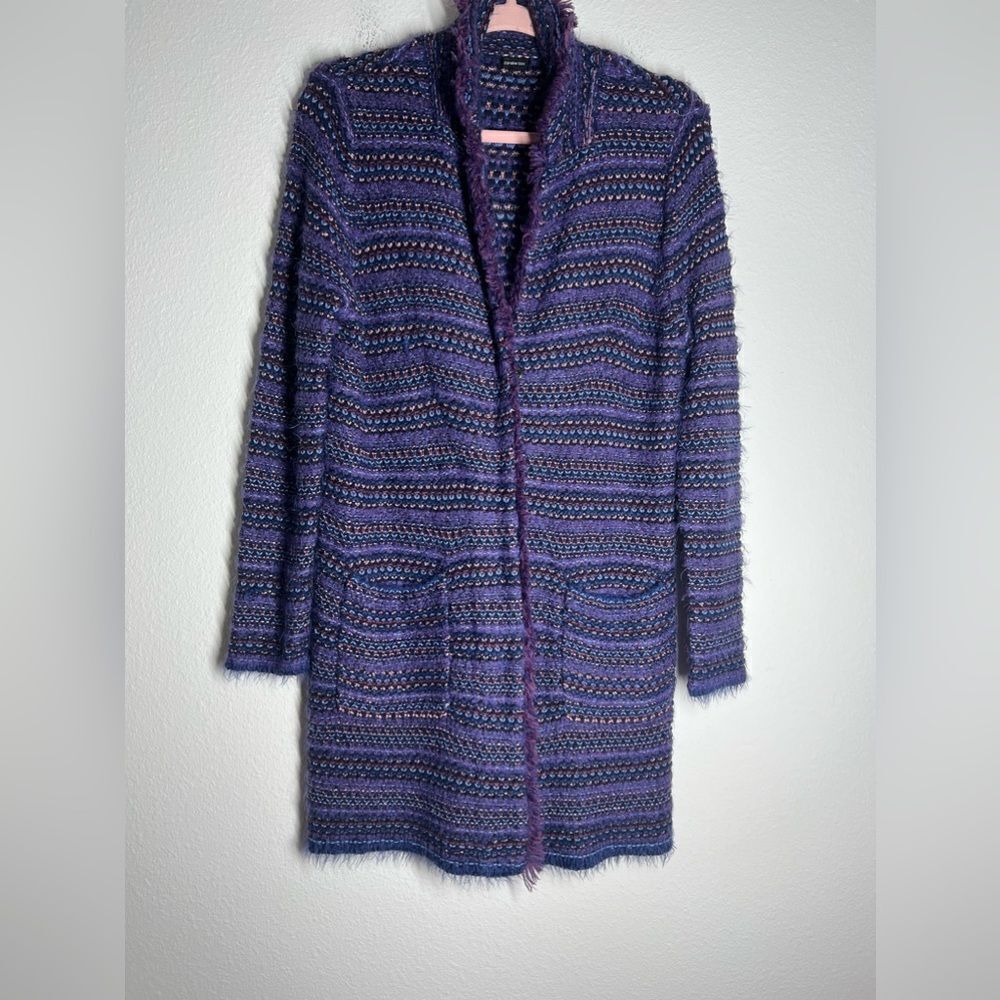 Caroline Biss Multi Color Knitted Cardigan Sweater Size 40 EU/ M US Mid Length